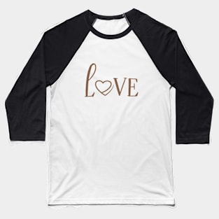 Minimalist Love Baseball T-Shirt